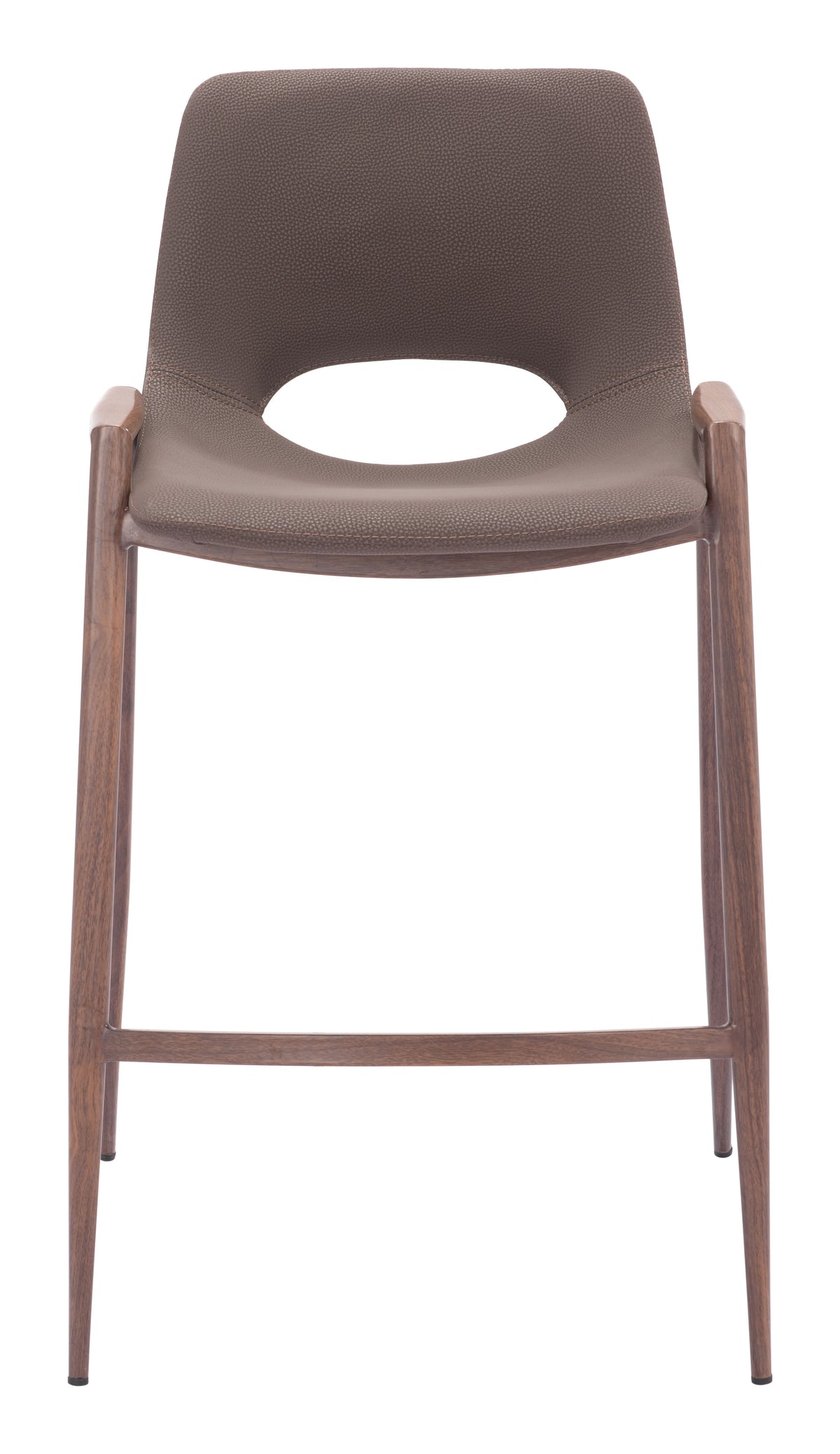 Desi Counter Stool (Set of 2) in Brown & Walnut