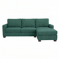 Modena L-Shaped Sectional Sofa - Velvet Antique Kelly Green - Velvet (2)