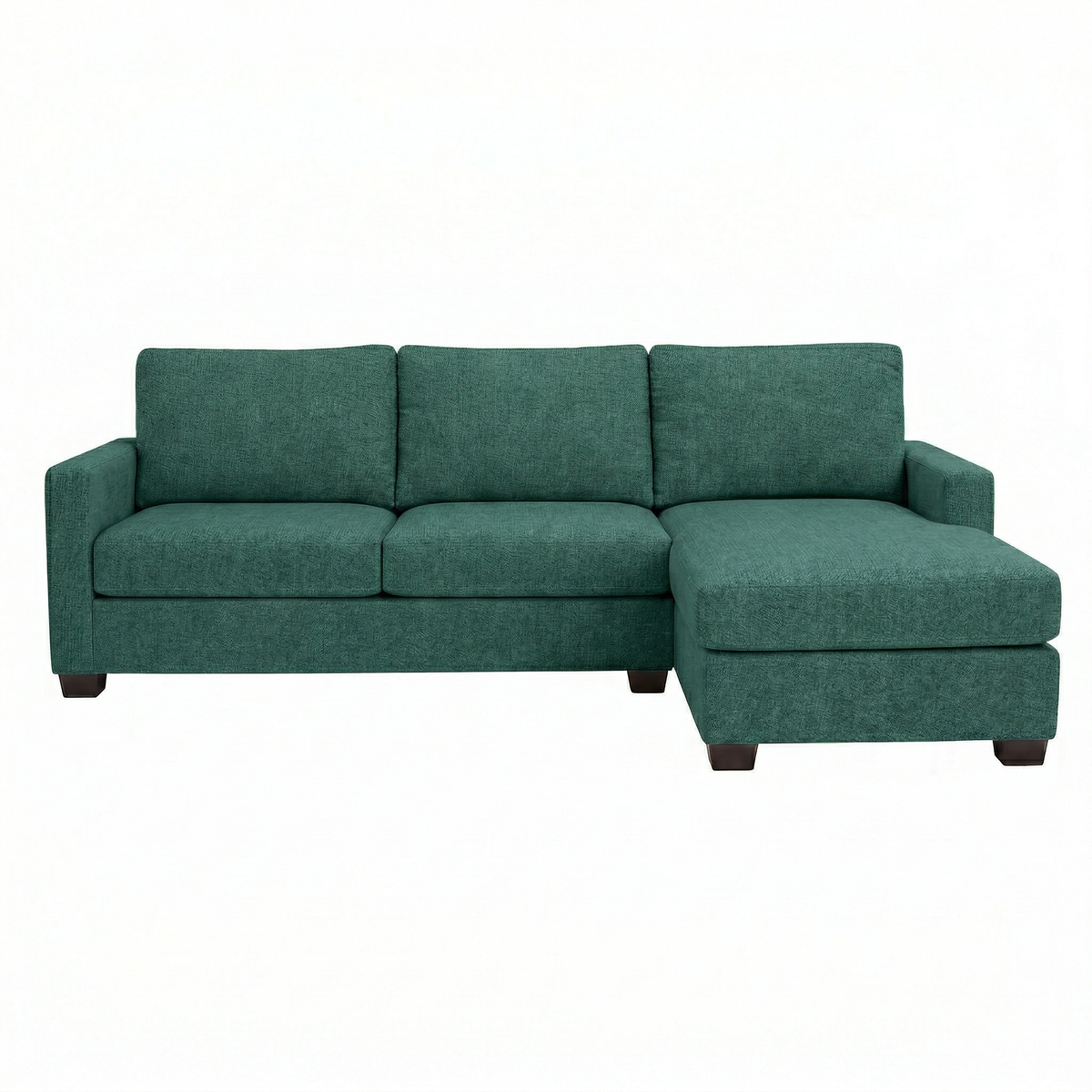 Modena L-Shaped Sectional Sofa - Velvet Antique Kelly Green - Velvet (2)