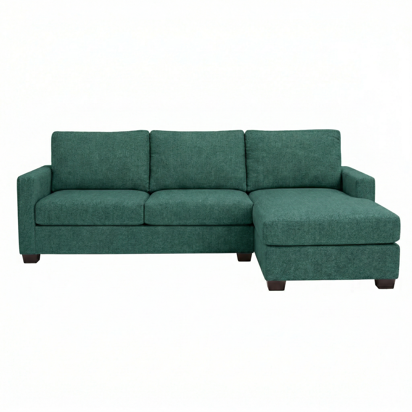 Modena L-Shaped Sectional Sofa - Velvet Antique Kelly Green - Velvet (2)