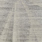 9' X 13' Ivory and Gray Abstract Hand Knotted Worn Faded Area Rug texture with abstract design in shades of ivory and gray.