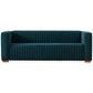 Elara Luxurious Channel Tufted Velvet 3 Seat Sofa 90" (3 Colors)