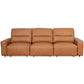 Grant Top-Grain Leather Convertible 3-Seat Sofa 78“