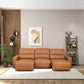 Grant Top-Grain Leather Convertible 3-Seat Sofa 78“