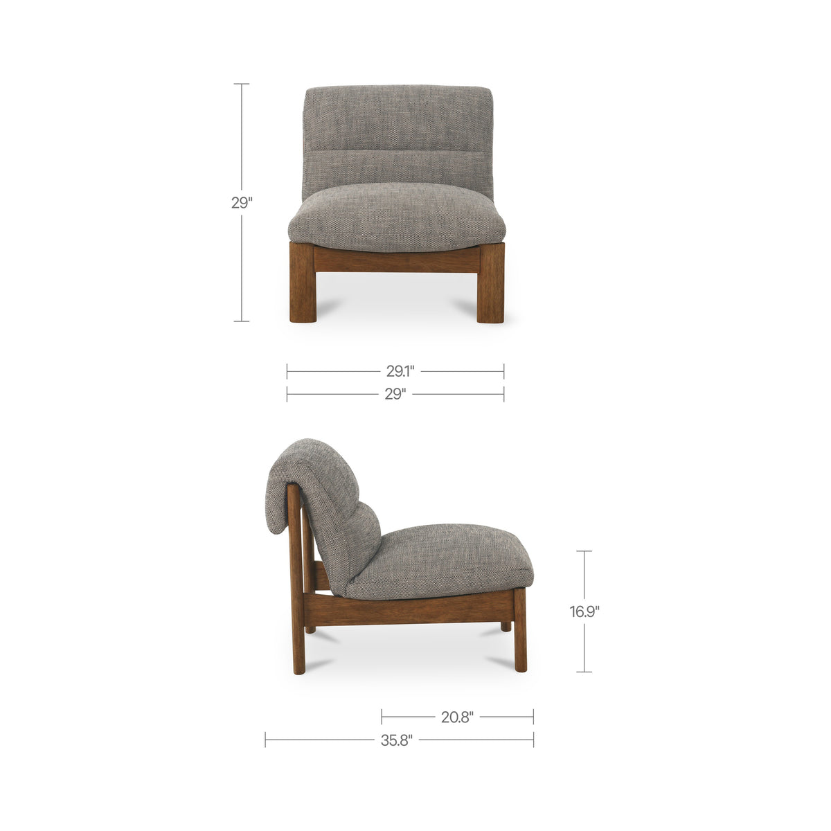 Pierce Accent Chair – 29" Upholstered Accent Chair (3 Colors) (9)