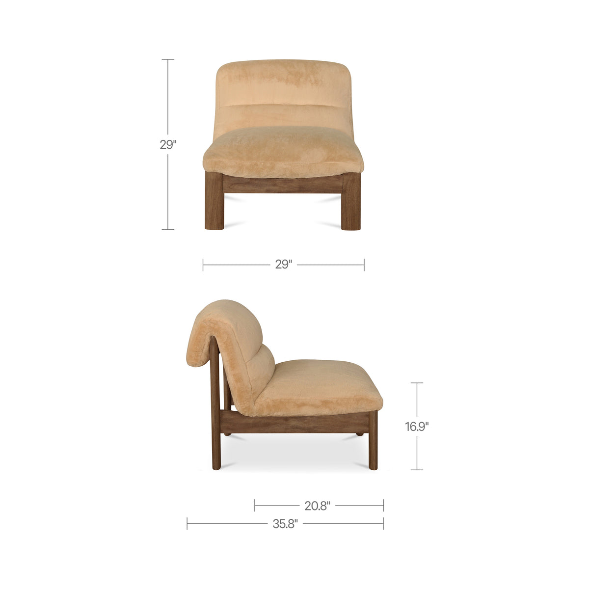 Pierce Accent Chair – 29" Upholstered Accent Chair (3 Colors) (14)