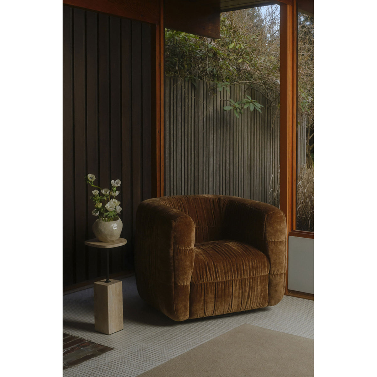 Robson Swivel Chair – 35" Upholstered Accent Chair (3 Colors) (6)