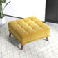 Addison MCM Tufted Square Ottoman (Color & Upholstery Options)