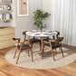 Alina MCM Round Walnut Wood Dining Table 43" (2 Colors)