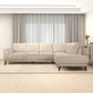 Amara MCM Cream Chaise Sofa Sectional 120"