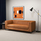 Angelina Midcentury Channel Tufted Sofa 84" (6 Colors)