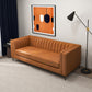 Angelina Midcentury Channel Tufted Sofa 84" (6 Colors)