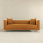 Angelina Midcentury Channel Tufted Sofa 84" (6 Colors)
