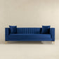 Angelina Midcentury Channel Tufted Sofa 84" (6 Colors)