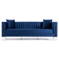 Angelina Midcentury Channel Tufted Sofa 84" (6 Colors)