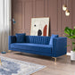 Angelina Midcentury Channel Tufted Sofa 84" (6 Colors)