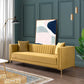 Angelina Midcentury Channel Tufted Sofa 84" (6 Colors)