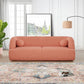 Anna Boucle Fabric Upholstered Sofa 87" (4 Colors)