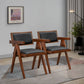 Athena Faux Leather Upholstered Armchairs (Set of 2)