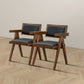 Athena Faux Leather Upholstered Armchairs (Set of 2)