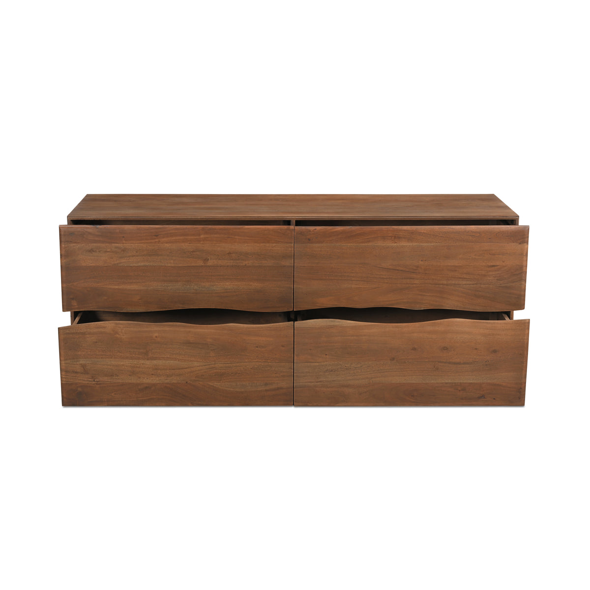 Watson Dresser – 70" Live-Edge Acacia 4-Drawer Dresser (2)