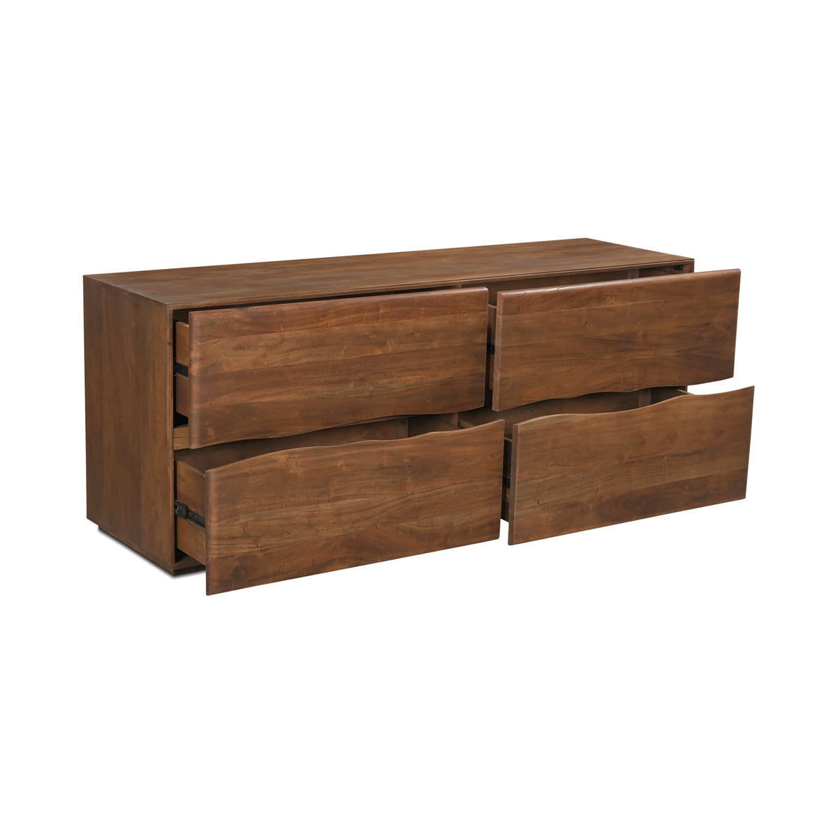 Watson Dresser – 70" Live-Edge Acacia 4-Drawer Dresser (4)