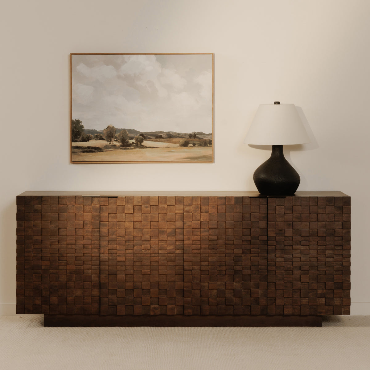 Easton Sideboard – 75" Acacia Wood Sideboard (11)