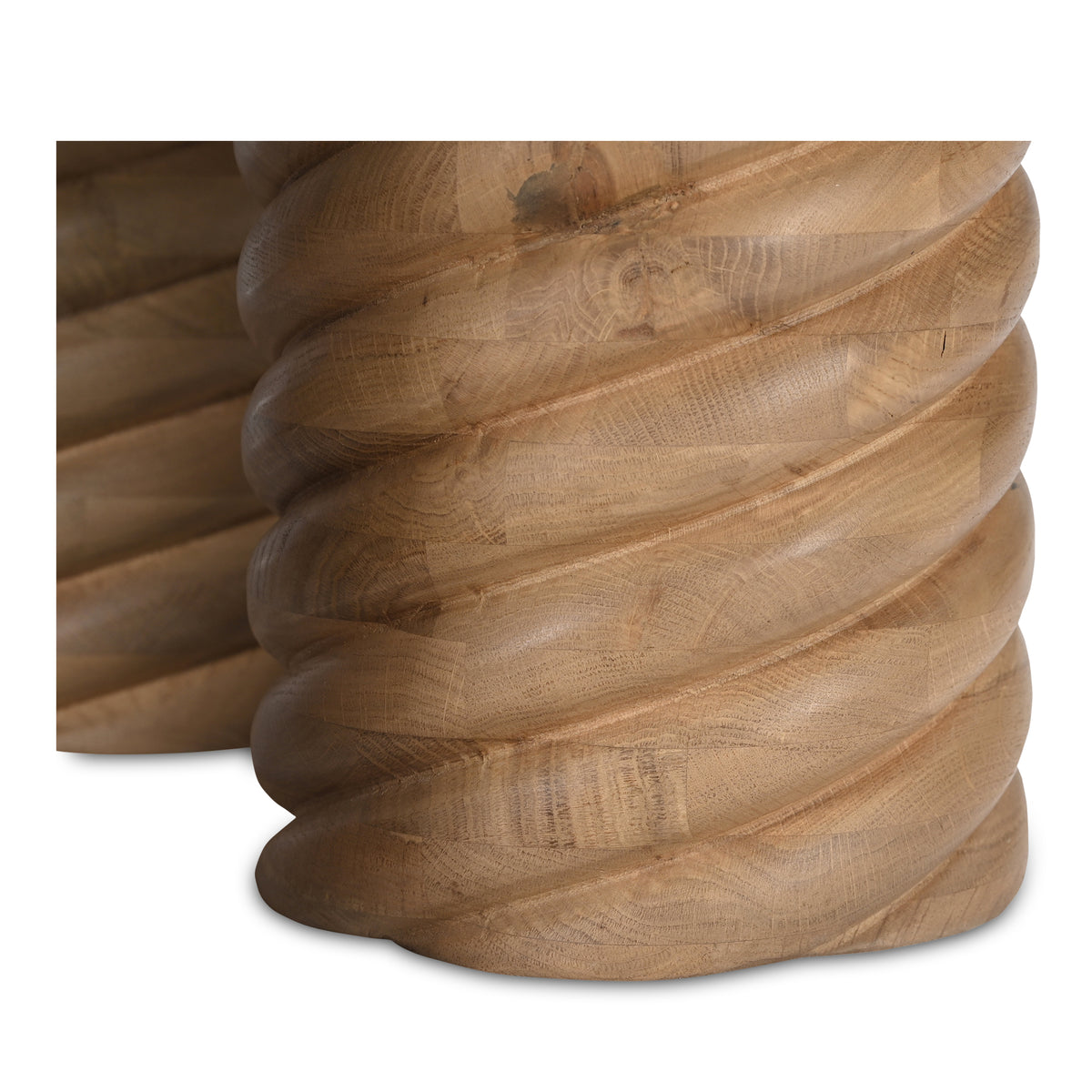 Treccia Coffee Table – 42" Solid Oak Round Coffee Table (4)