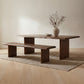 Lila Dining Bench – 69" Acacia Wood Dining Bench (8)