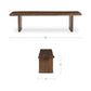 Lila Dining Bench – 69" Acacia Wood Dining Bench (10)