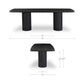 Daphne Dining Table – 96" Pedestal Dining Table (2 Colors) (9)