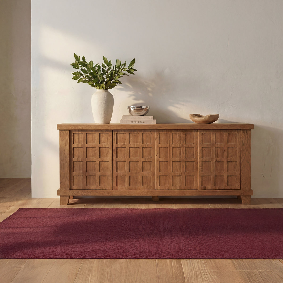 Enya Sideboard – 80" Oak Sideboard (2 Colors) (23)