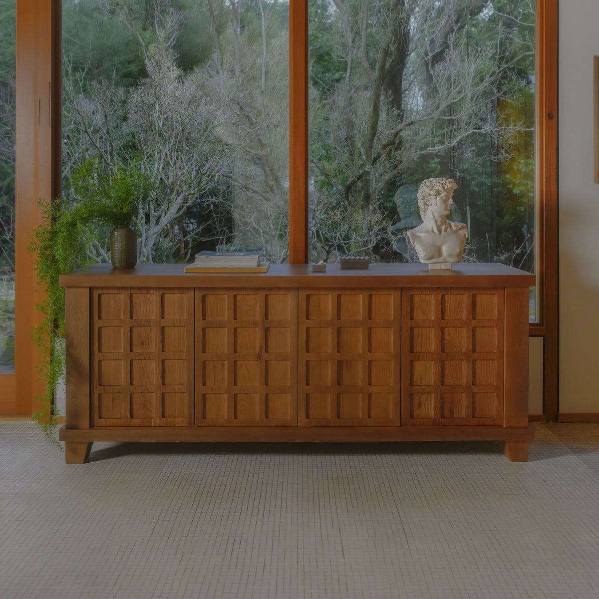Enya Sideboard – 80" Oak Sideboard (2 Colors) (24)