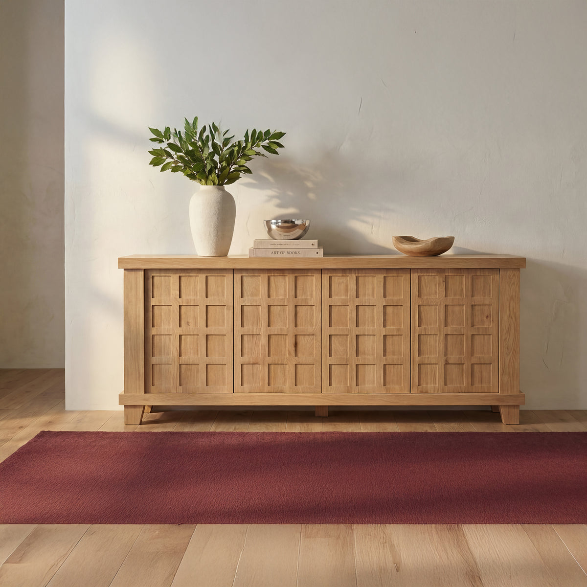 Enya Sideboard – 80" Oak Sideboard (2 Colors) (11)