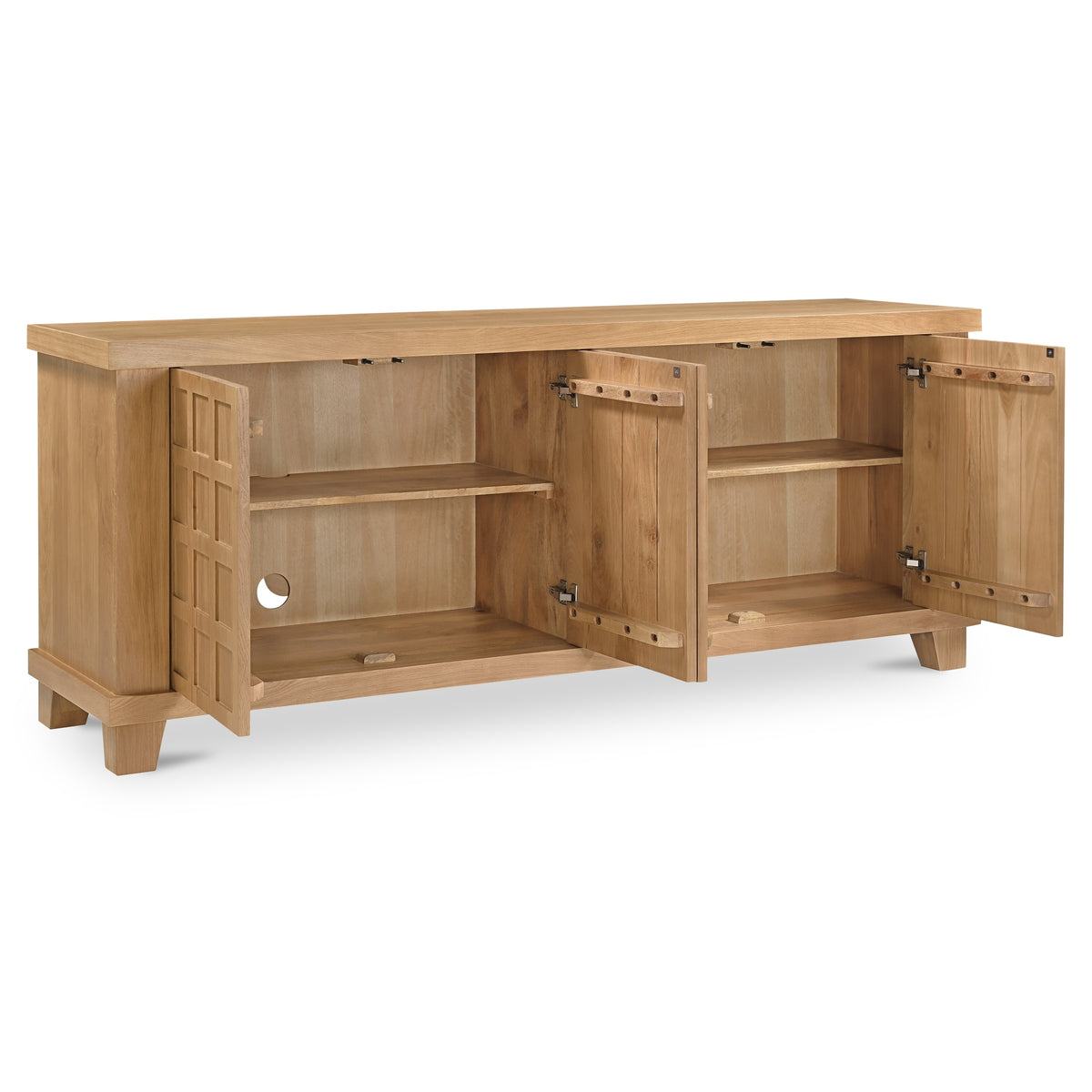 Enya Sideboard – 80" Oak Sideboard (2 Colors) (4)