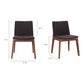 Deco Dining Chair – 21" Walnut Frame Dining Chair, Set of 2 (3 Colors) (28)