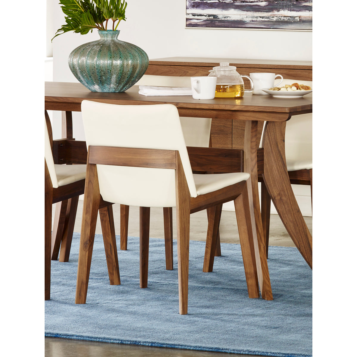 Deco Dining Chair – 21" Walnut Frame Dining Chair, Set of 2 (3 Colors) (7)