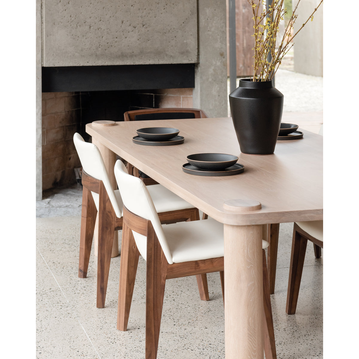 Deco Dining Chair – 21" Walnut Frame Dining Chair, Set of 2 (3 Colors) (10)