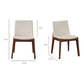 Deco Dining Chair – 21" Walnut Frame Dining Chair, Set of 2 (3 Colors) (14)