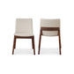 Deco Dining Chair – 21" Walnut Frame Dining Chair, Set of 2 (3 Colors) (2)