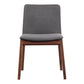 Deco Dining Chair – 21" Walnut Frame Dining Chair, Set of 2 (3 Colors) (31)