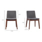 Deco Dining Chair – 21" Walnut Frame Dining Chair, Set of 2 (3 Colors) (40)