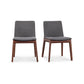 Deco Dining Chair – 21" Walnut Frame Dining Chair, Set of 2 (3 Colors) (29)
