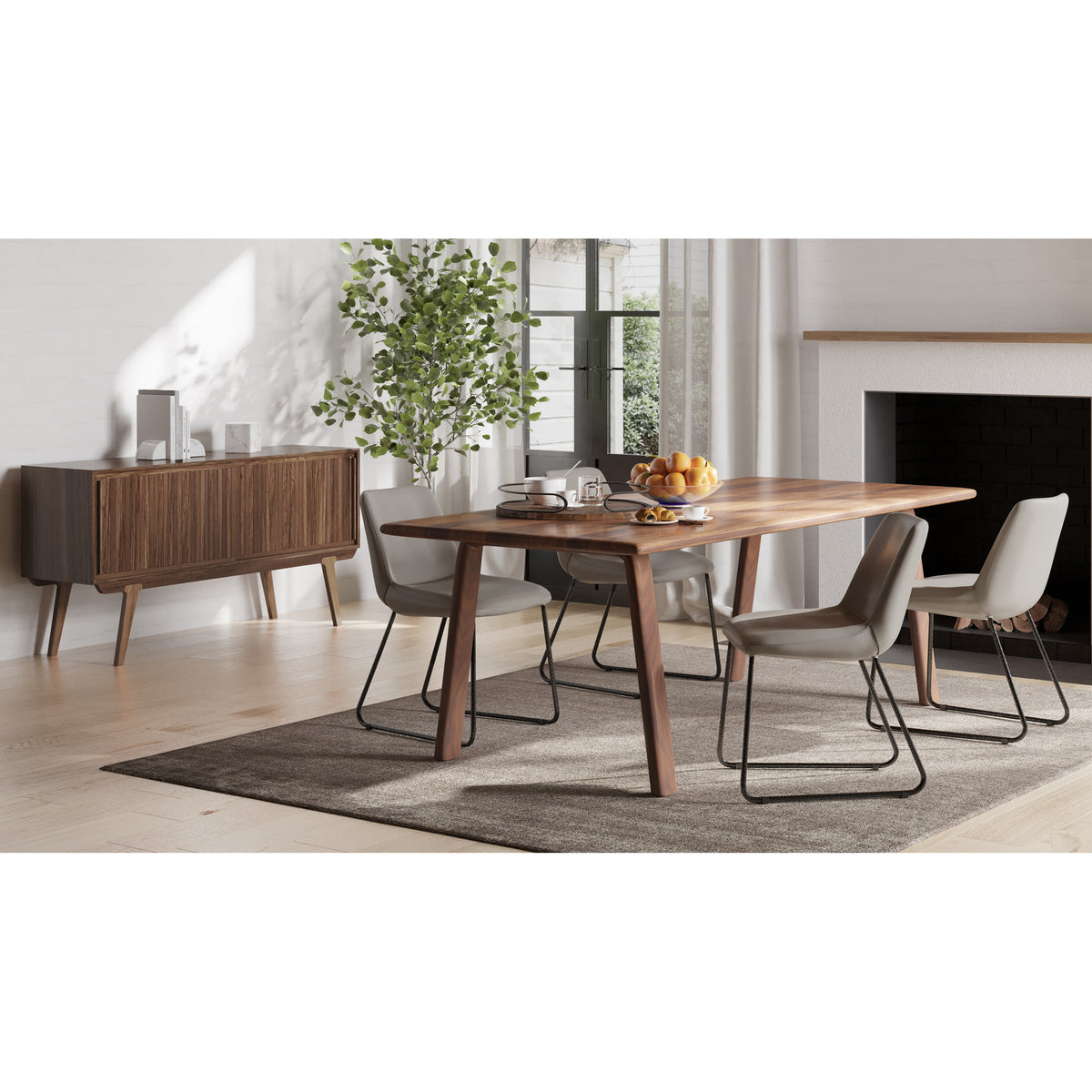 Malibu Dining Table – 88" Solid Wood Dining Table (2 Colors) (14)