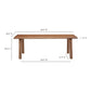 Malibu Dining Table – 88" Solid Wood Dining Table (2 Colors) (15)