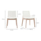 Deco Oak Dining Chair – 21" Solid Oak Dining Chair, Set of 2 (12)