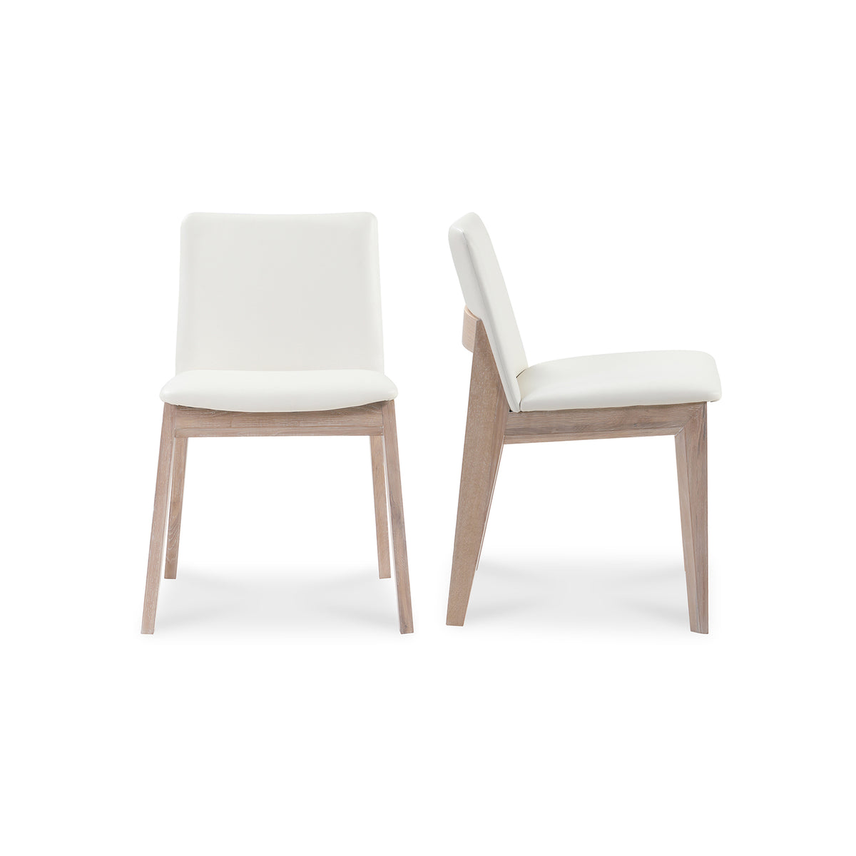 Deco Oak Dining Chair – 21" Solid Oak Dining Chair, Set of 2 (1)