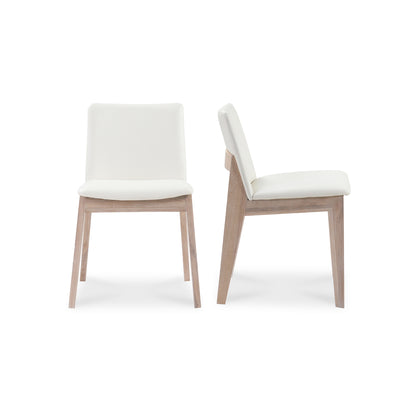 Deco Oak Dining Chair – 21" Solid Oak Dining Chair, Set of 2 (1)