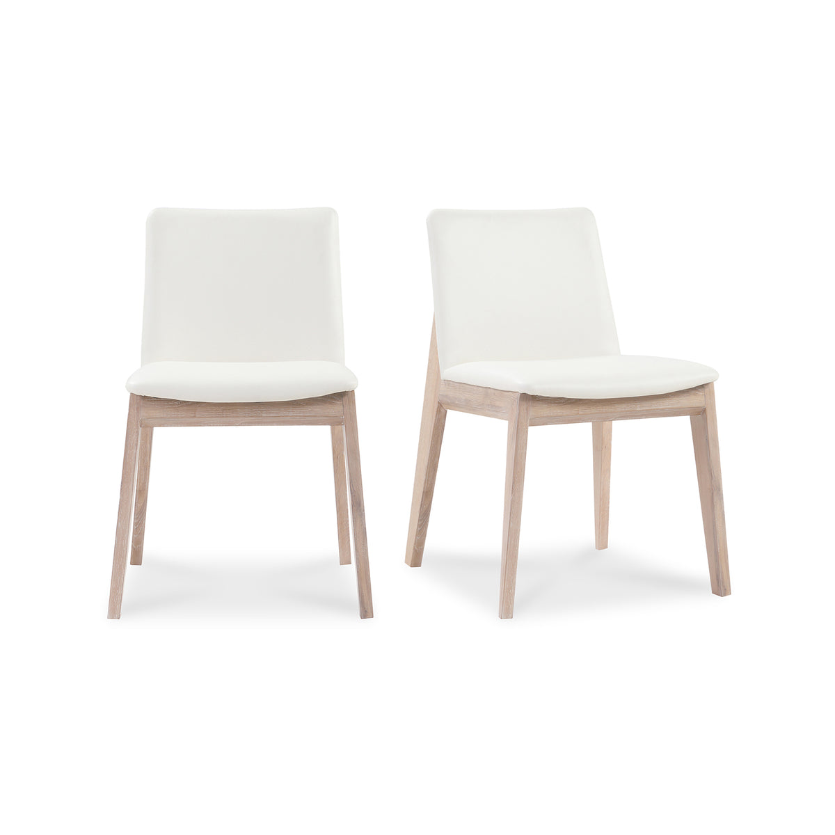 Deco Oak Dining Chair – 21" Solid Oak Dining Chair, Set of 2 (4)