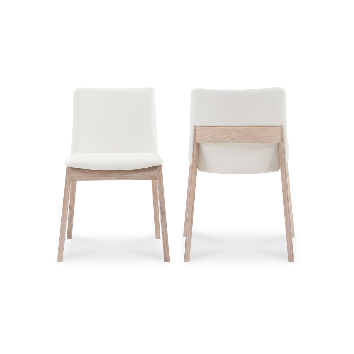 Deco Oak Dining Chair – 21" Solid Oak Dining Chair, Set of 2 (2)